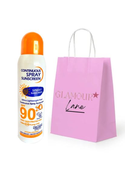 Glamour Lane Continuous Spray Sunscreen with Collagen ( Spf 90+)