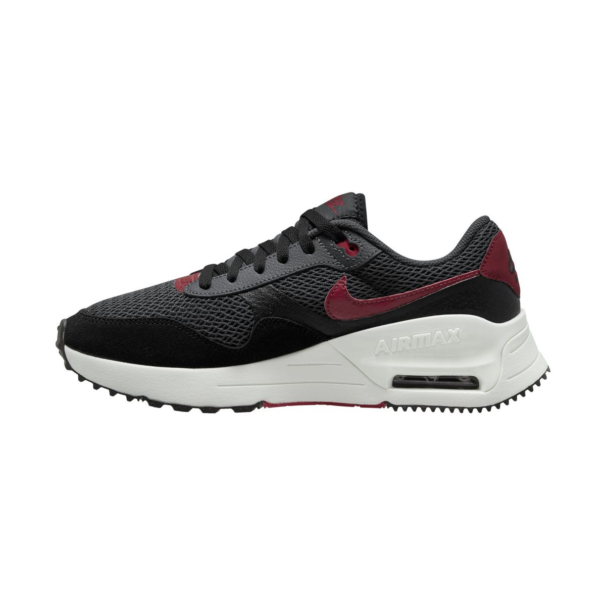 Nike Men's Air Max SYSTM Running Shoes - Black/Team Red/Summit White ...