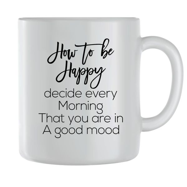 Good Mood Coffee Mug for Men Women Motivational Sayings Graphic Cup Gift141