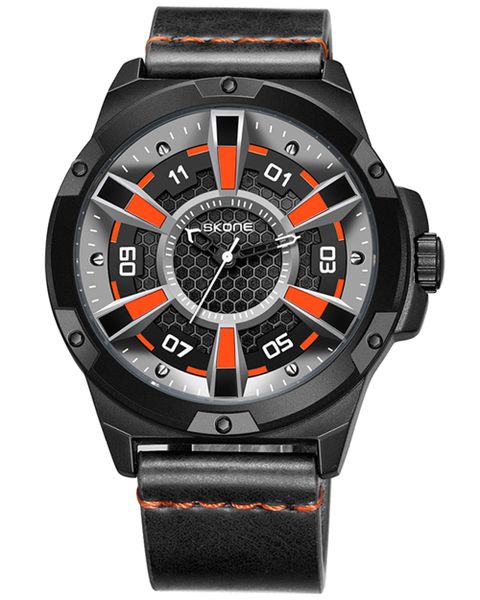 Skone Murphy Black Quartz Movement Men's Watch - White
