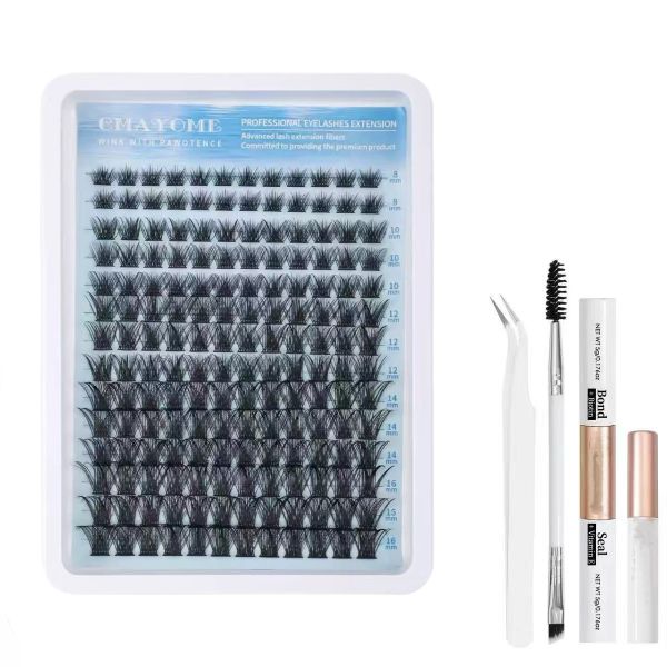 Fashion False Eyelashes DIY Eyelash Extensions 8-16mm Eyelashes 168Pieces