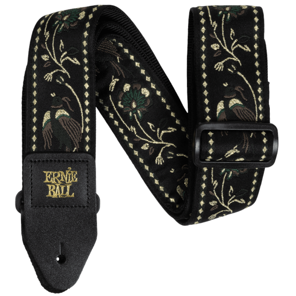 Ernie Ball 5372 - Black Pleasant Pheasant Jacquard Guitar Strap