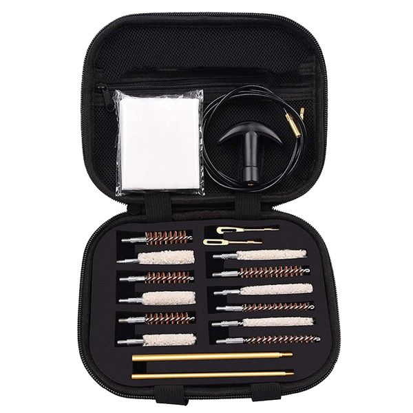 Universal 19 Pieces/Set Cleaning Tools Kit with Zippered Carrying Case
