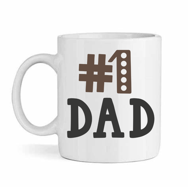 #1 dad v6- Father's day - Christmas - Valentines Mug