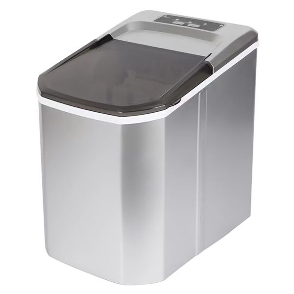 Quick Ice-Maker Counter-Top Ice Maker Machine 8 Mins 9 Bullet Ice - Silver
