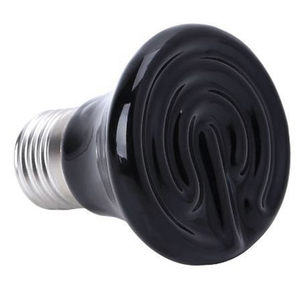 Hot 25W E27 Pet Heating Lamp Black Infrared Ceramic Emitter 220-230V
