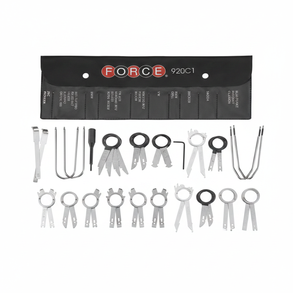 Force 18 Piece Car Radio Removal Tool Set for Safe Installations