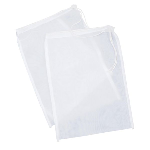 2 Pack Drawstring Filter Bag - Cheese Cloths Bag - Strainer Bag - Cold Brew Bag