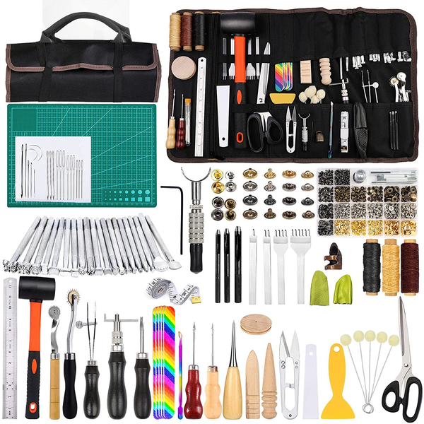 328 piece LeatherCraft Tool Kit includes virtually every tool needed