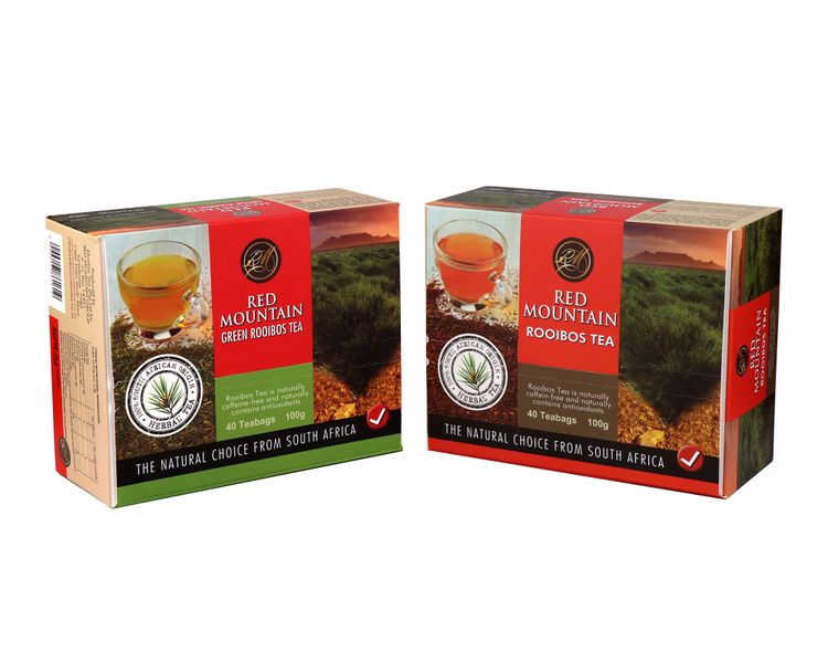 Red Mountain Rooibos &amp; Green Rooibos Tea – 2 pack – 80 Tea Bags