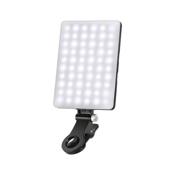 60 LED High Power Rechargeable Clip Fill Light with Front &amp; Back Clip