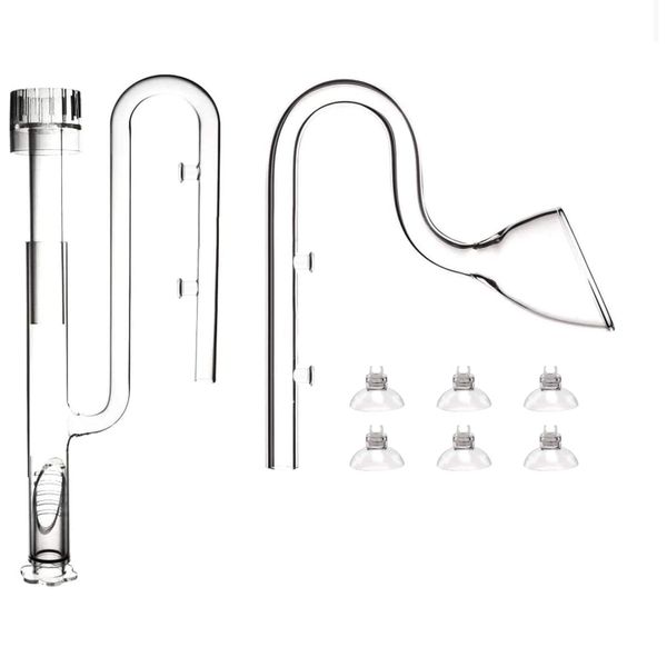 17mm Glass Lilly Pipe With ABS Skimmer Combo (Inflow &amp; Outflow)