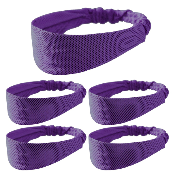 Purple Sports Headband Sweat-Absorbent and Breathable