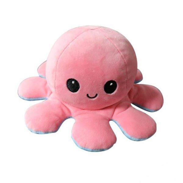 Reversible Octopus Mood Plush , assorted colours