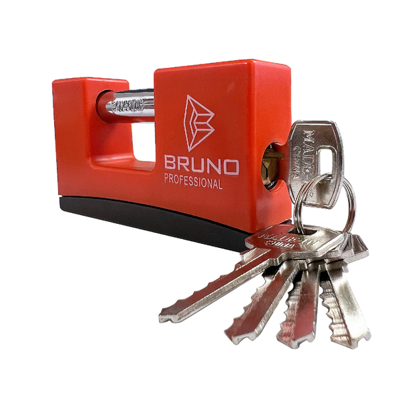 Insurance Padlock - Plastic Cover - 75Mm - Bruno
