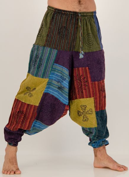 Ska Hippie Nepalese Striped Stonewashed Blockpri image