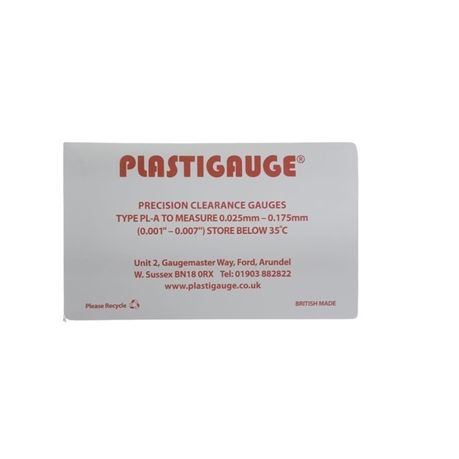 Plastigauge - Precision Measurement Kit- 10 Piece Red 0.025mm to 0.175mm, Shop  Today. Get it Tomorrow!