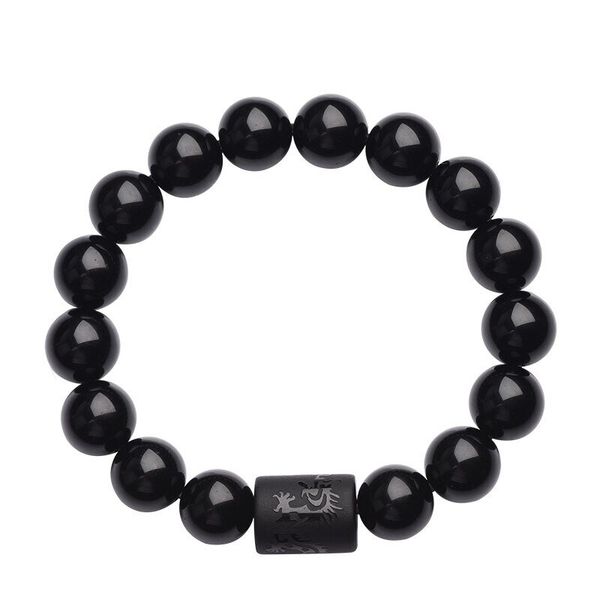 Phoenix Black Obsidian Bracelet by J Factor