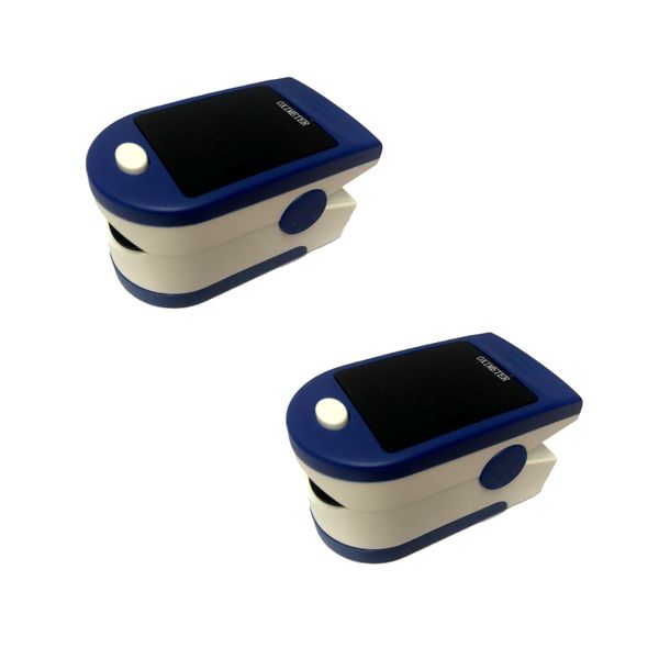 Finger Pulse Oximeter Medical Oxymeter - Oxygen Level Monitor &amp; Batteries