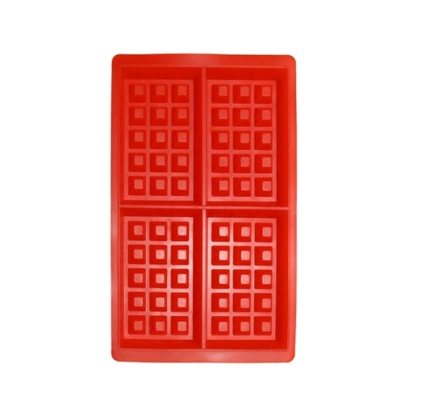 Red Silicone Waffle Mould