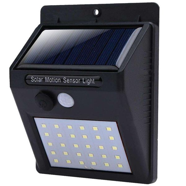 LED Solar Motion Sensor Outdoor Garden Wall Light - TS-129. BT