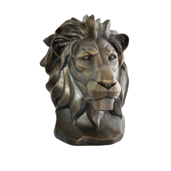 Antique Gold Lion Head - 22cm/19cm/16cm