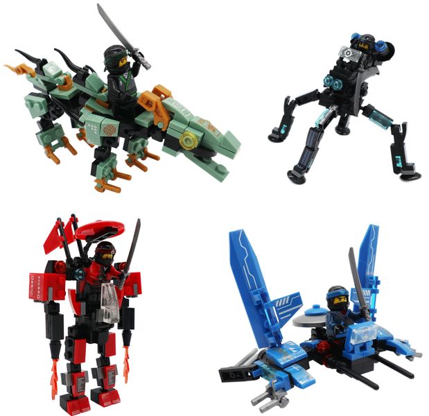 Ninja Series 4 -1 86 Piece plus Fighter Bundle