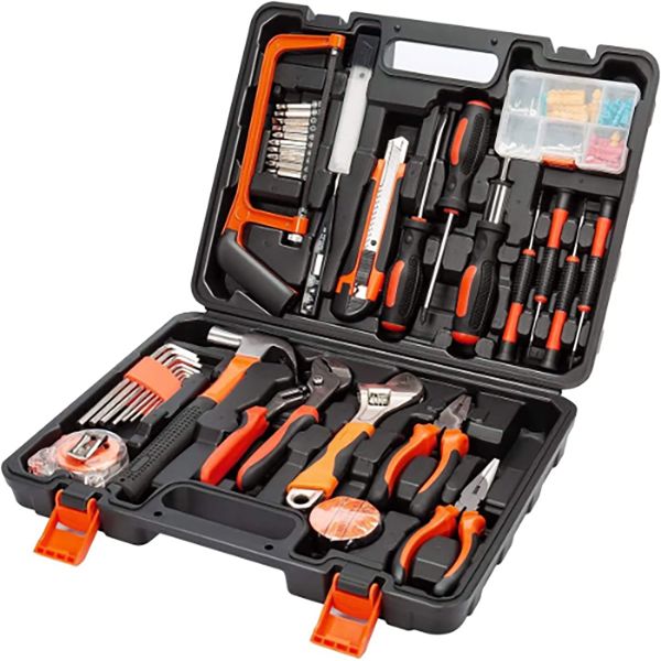 100 Pieces Universal Portable Hand Tool Set for Daily Household Repairs
