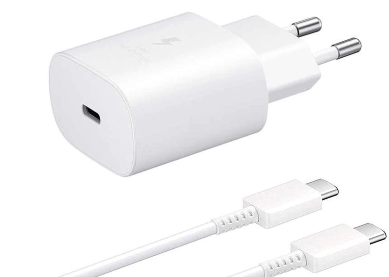 Super Fast Charging Wall Charger (PD 25W - USB C) &amp; Type C to Type C Cable