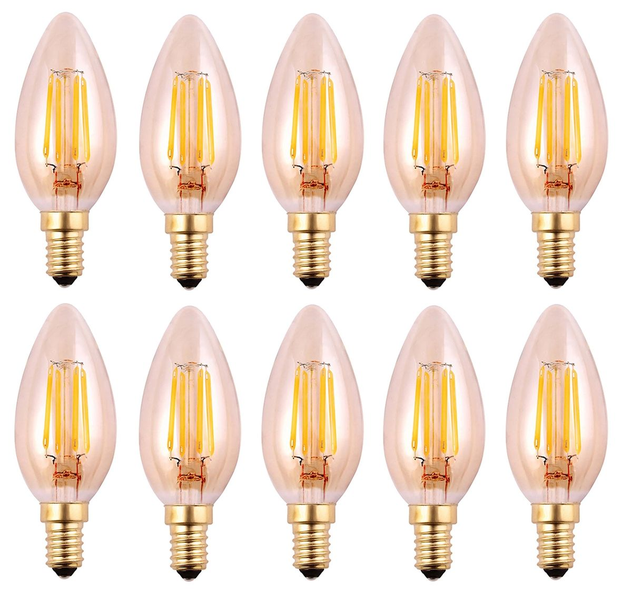 Modern Design E14 3W Candle LED Light Bulb x10