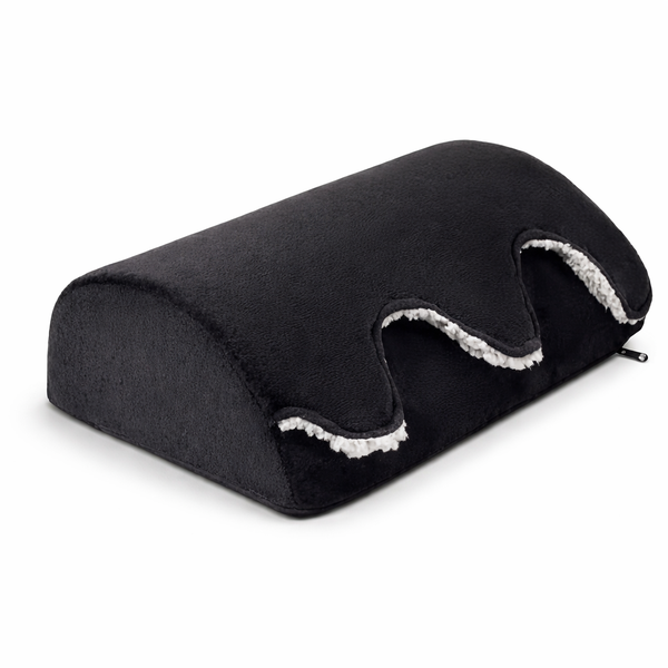 Memory Foam Footrest - Warm Fleece Under Desk Ergonomic Cushion