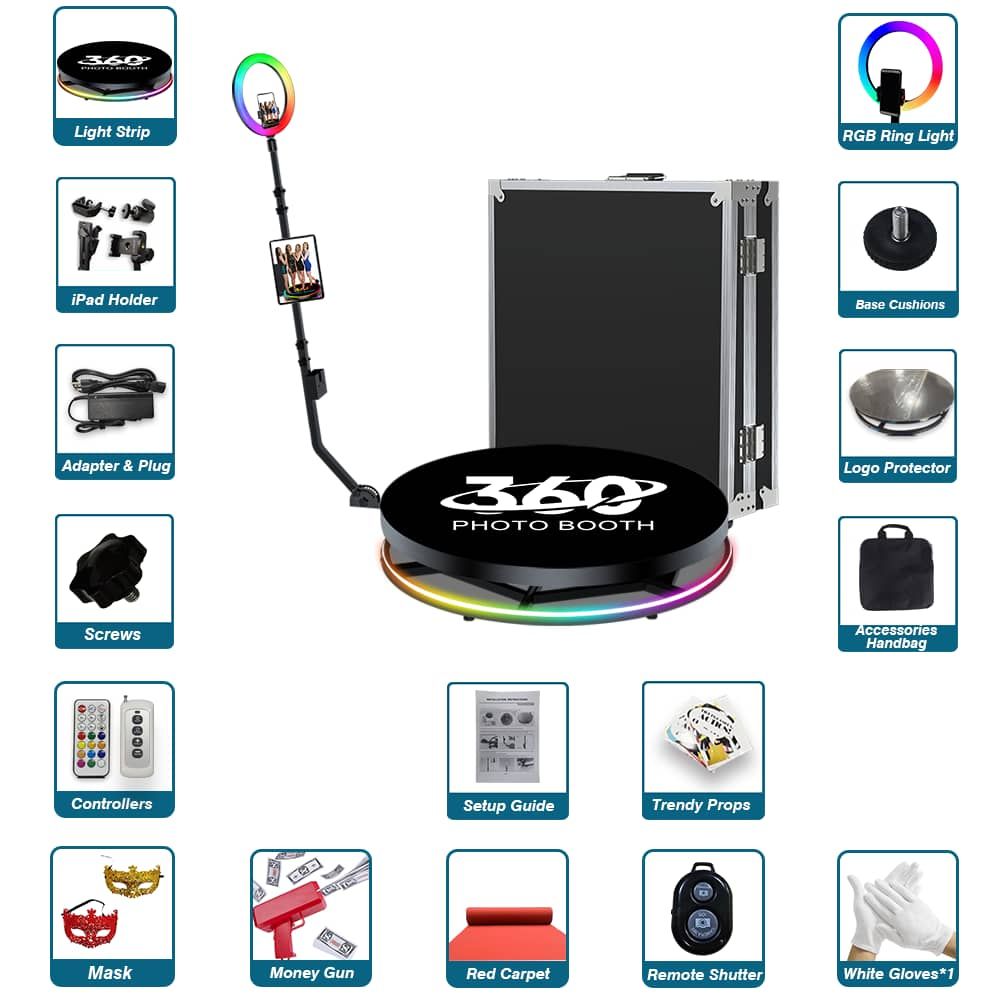 360 Photo Booth with Remote Control- (68 cm) | Shop Today. Get it