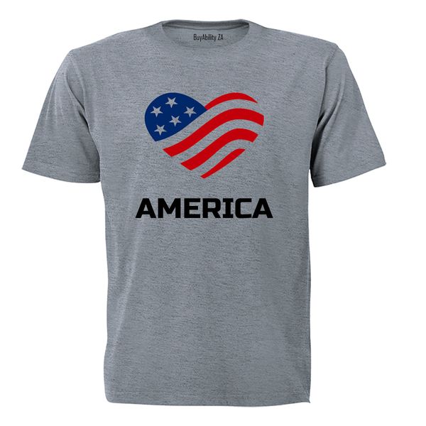 Love America - Mens - T-Shirt - White