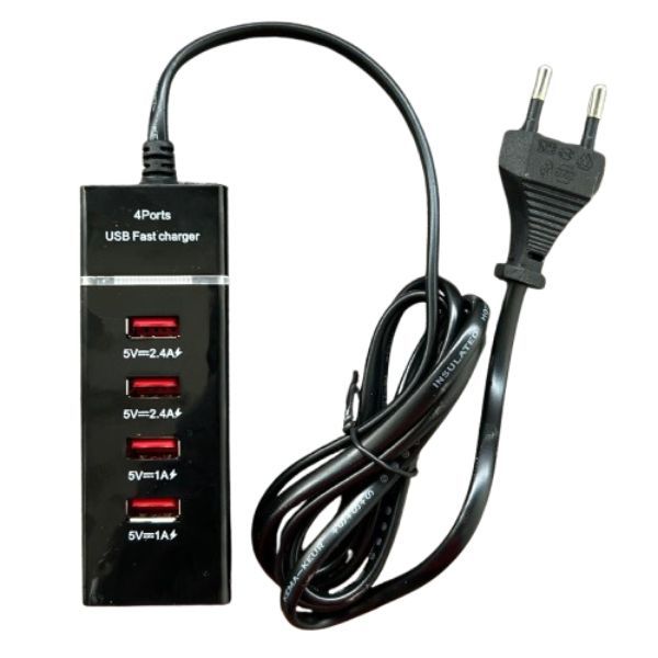 4 Port USB Charger For Mobile &amp; Tablets