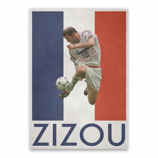 Zizou French Flag Poster - A1