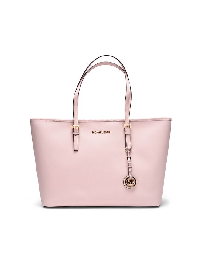 Michael Kors Jet Set Travel Medium Saffiano Tote Bag Soft Pink | Buy ...