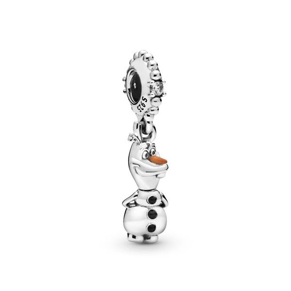 925 Sterling Silver Frozen Olaf Bracelet Charm / Pendant