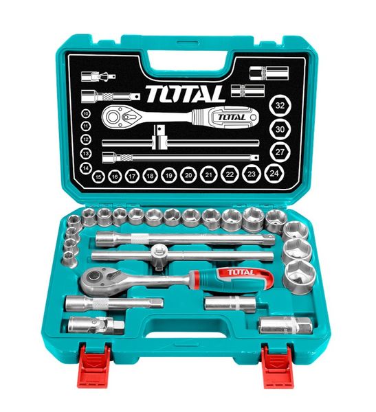 Total Tools 25 Piece Socket Set 1/2 Inch (13mm)