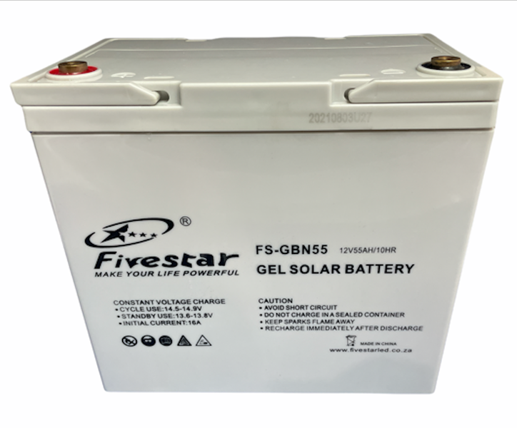 Solar Gel 12V Battery 55AH Deep Cycle