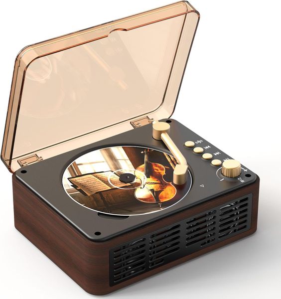 Bluetooth CD Playerwith Speaker - CD Player with FM Radio, Stereo Sound