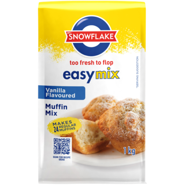 Snowflake Easy Mix Vanilla Flavored Muffin Mix - 2x1kg