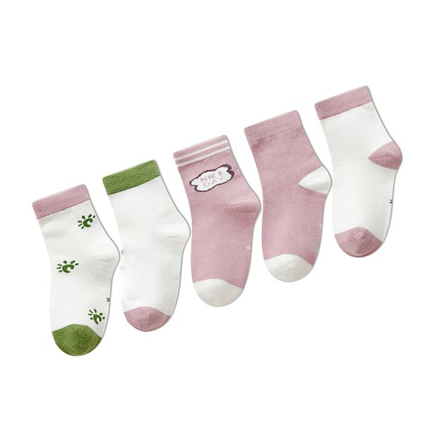 Baby Bunny Socks 5 Pairs Mid Tube Breathable