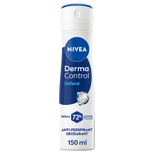 NIVEA Derma Control Defend Anti-Perspirant Spray 150ml, 72h Protection