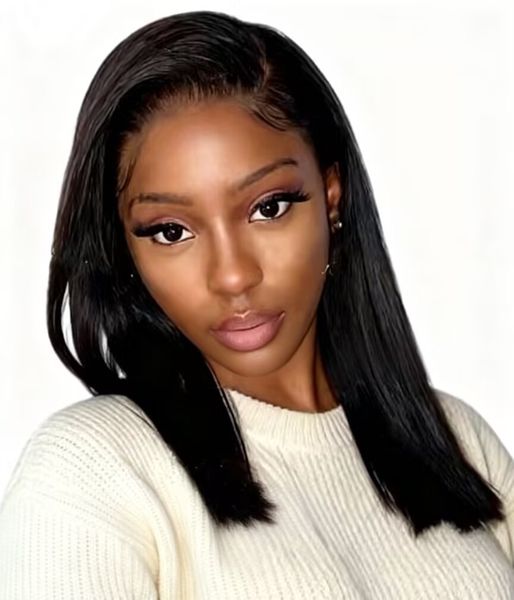 Bresiilienne 14inch Vietnamese Wear and Go 13X4 Frontal Short Straight Wig