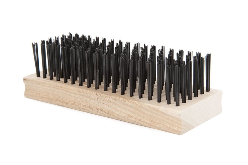 SourceDirect - Wood Steel Wire Brush - 6 Row Block