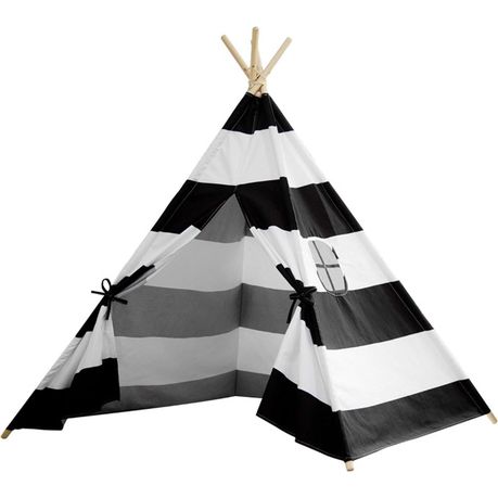 Cotton Canvas Teepee Tent for Kids Indoor & Outdoor Use | Striped