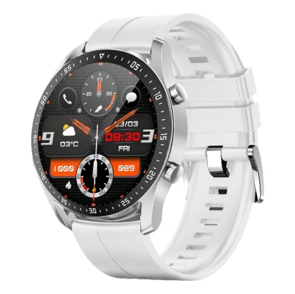 Multifunctional Silicone Smart Watch With Wireless Calling - Black