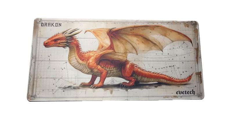 Evetech Drakon XL Gaming Mousepad - 900×400mm, Non-Slip Rubber Base