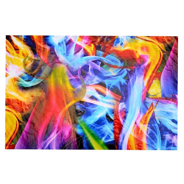 Rainbow Flames Hydrographic Film Water Transfer Printing 50X100Cm
