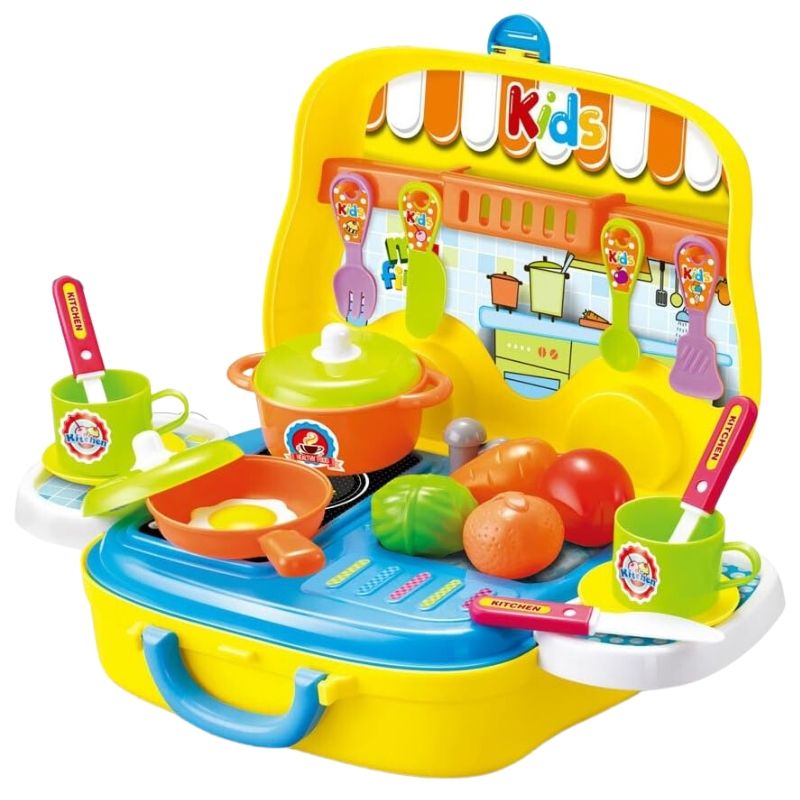 2-in-1 Little Chef Kitchen Playset - Pretend Play Toys for Children ...